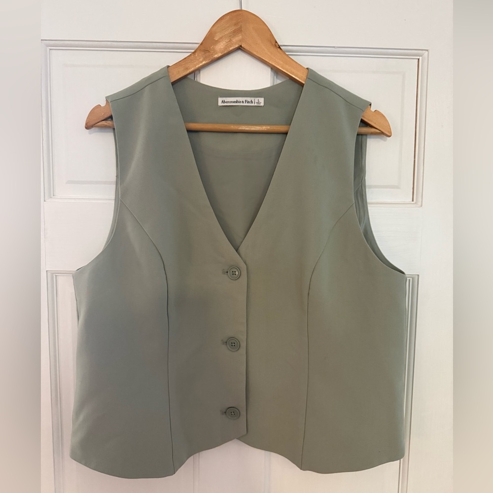 Abercrombie & Fitch Olive Green Vest